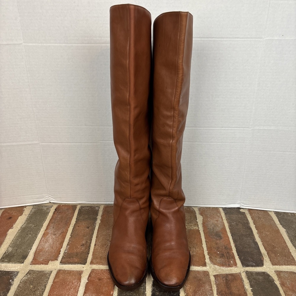 Coach Cheyenne OTK  Leather Riding Boots Women's Size 11M Vintage 90's New Soles - Picture 5 of 11